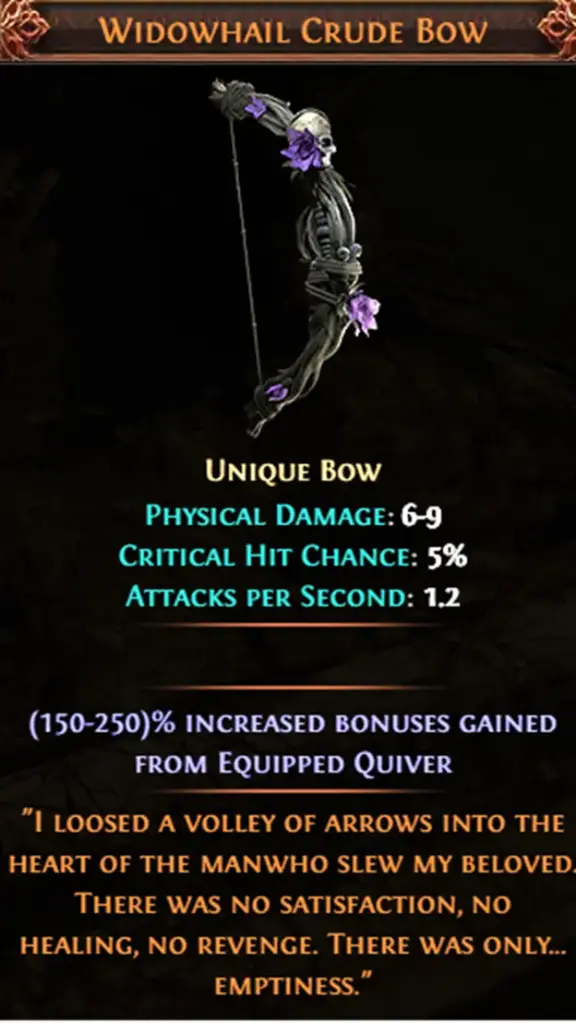 Widowhail Crude Bow 
