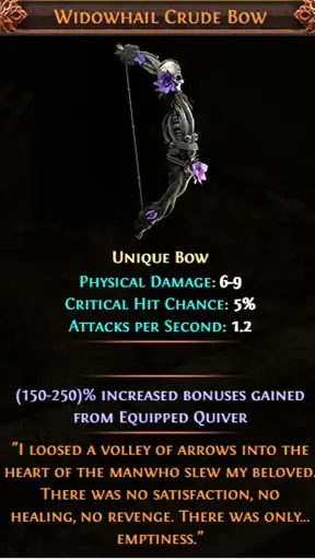Widowhail Crude Bow 